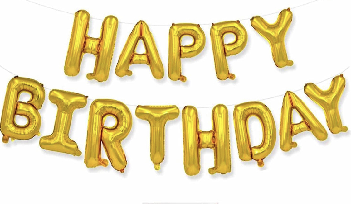 Foil Balloons – Happy Birthday 4