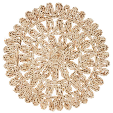 Braided Flower Placemat Charger Braided Flower Placemat Charger