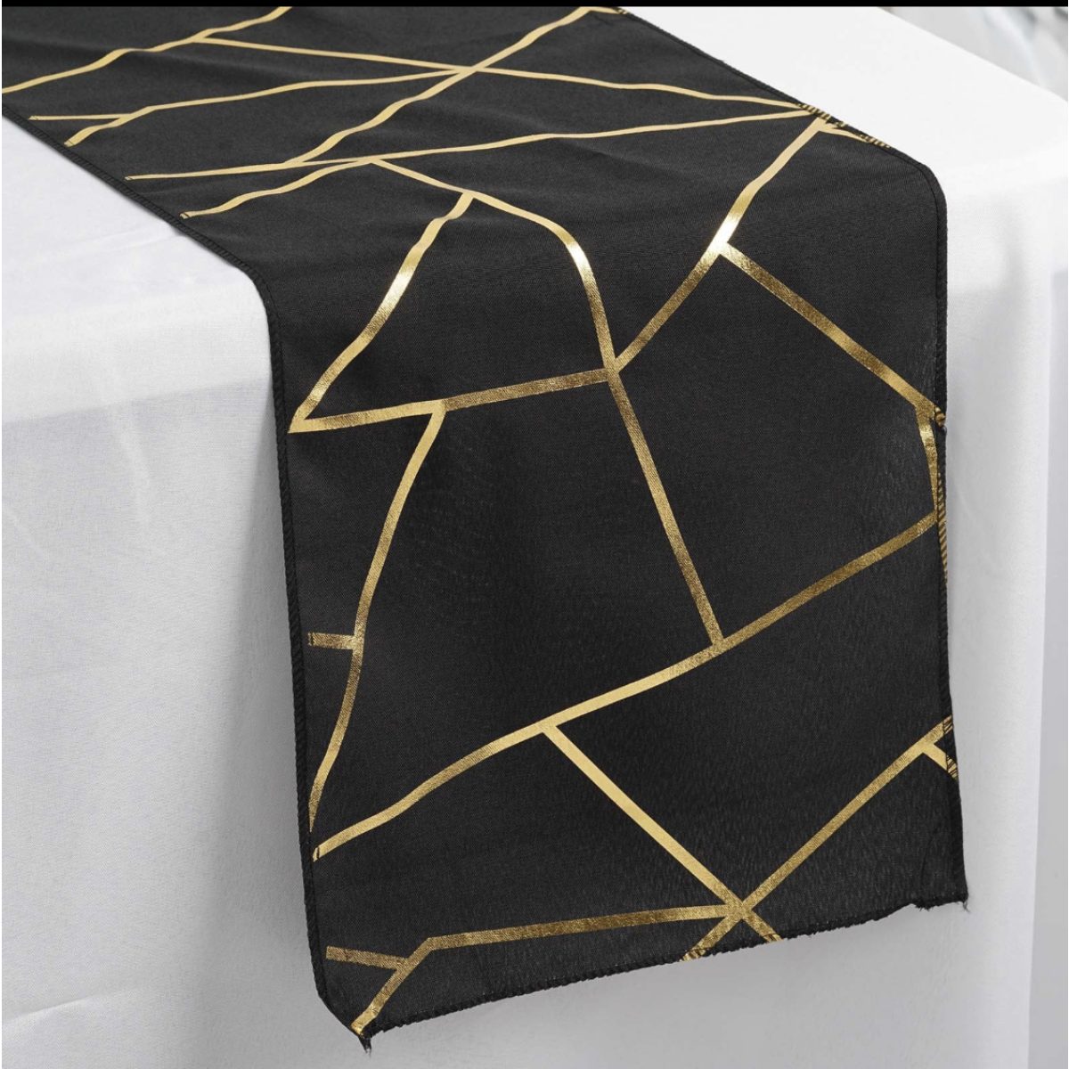 Table Runner – Foil Geometric