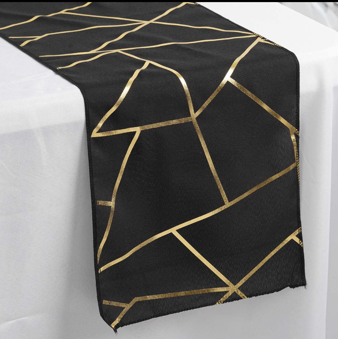 Table Runner – Foil Geometric Table Runner – Foil Geometric