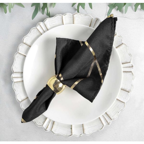 Napkin - Foil Geometric