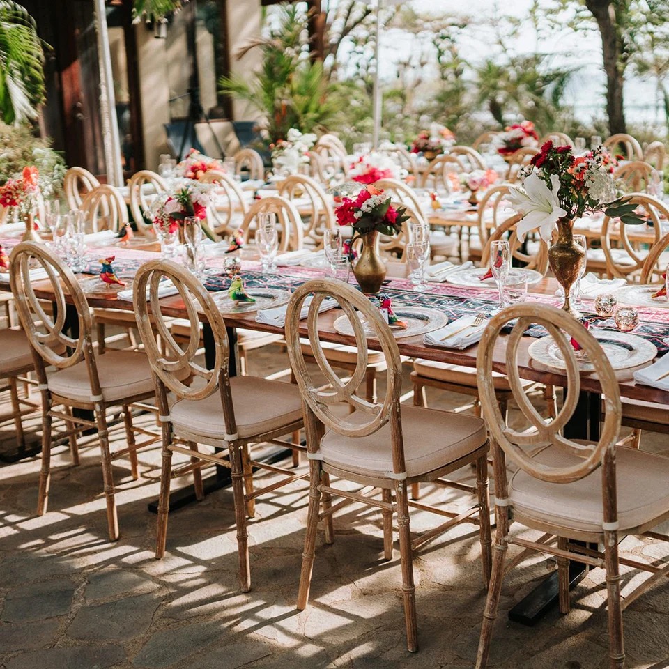 Rustic Date Table Tables - Rectangular - Farm Wood - Rent an Event TCI
