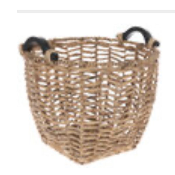 Herringbone Wicker Basket