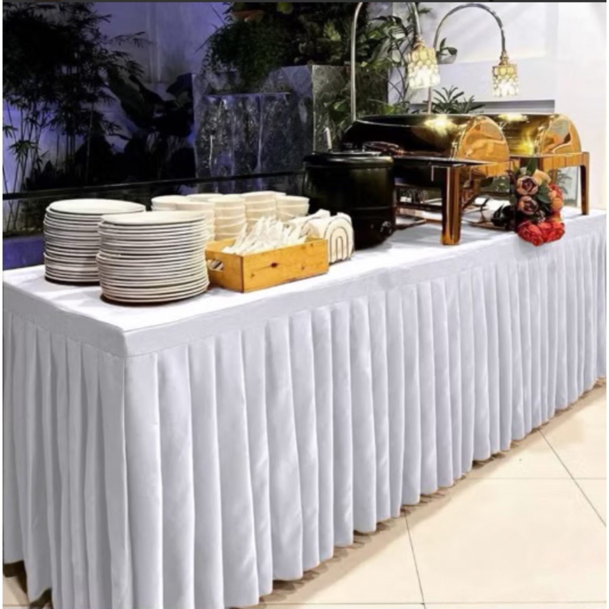 Food Table Setup - Rent an Event TCI